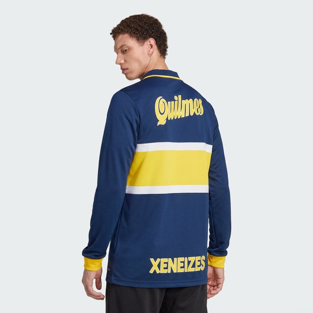 Camiseta Retro Titular de Manga Larga Boca Juniors 96/97